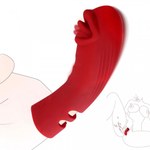 Силиконовый вибратор на палец с дополнительной стимуляцией