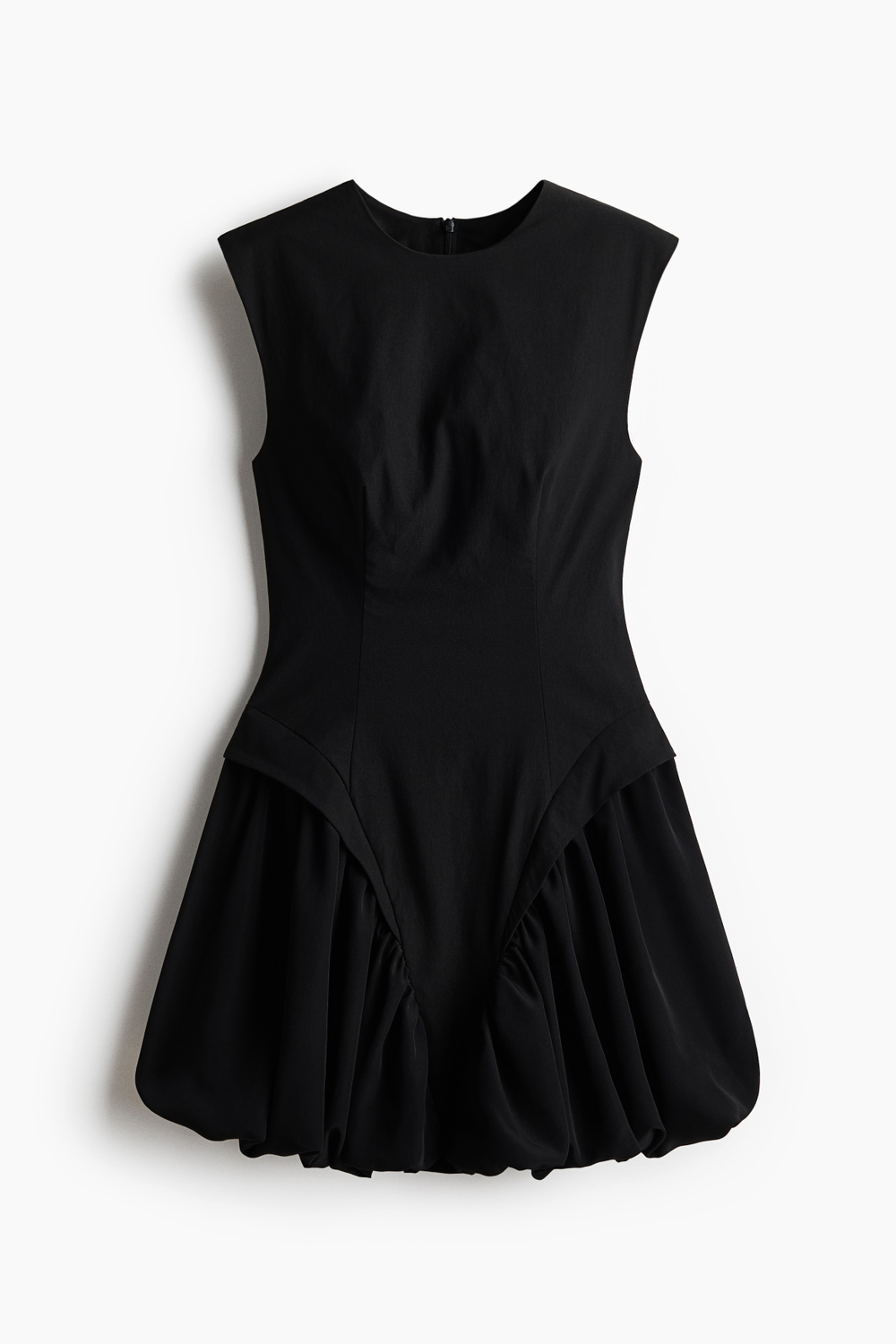 Платье с низом баллон из эластичной ткани - H&M