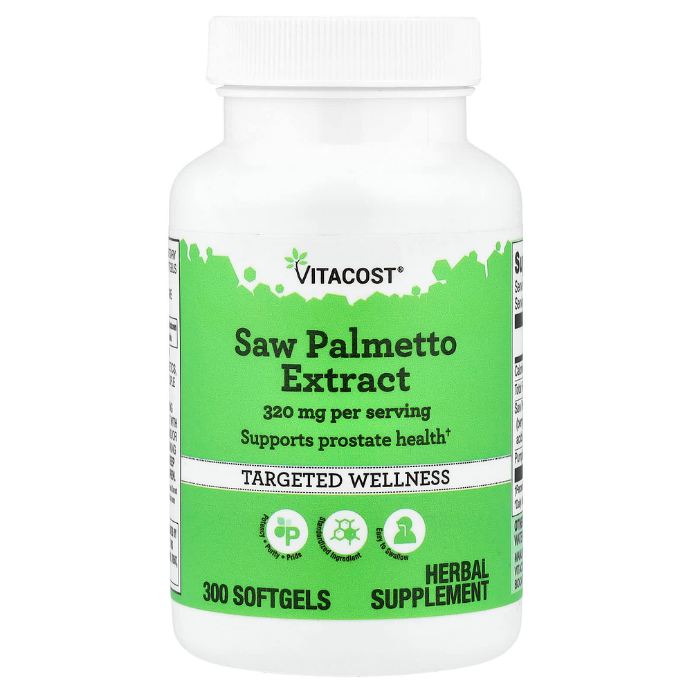 Vitacost, экстракт серенои, 300 капсул
