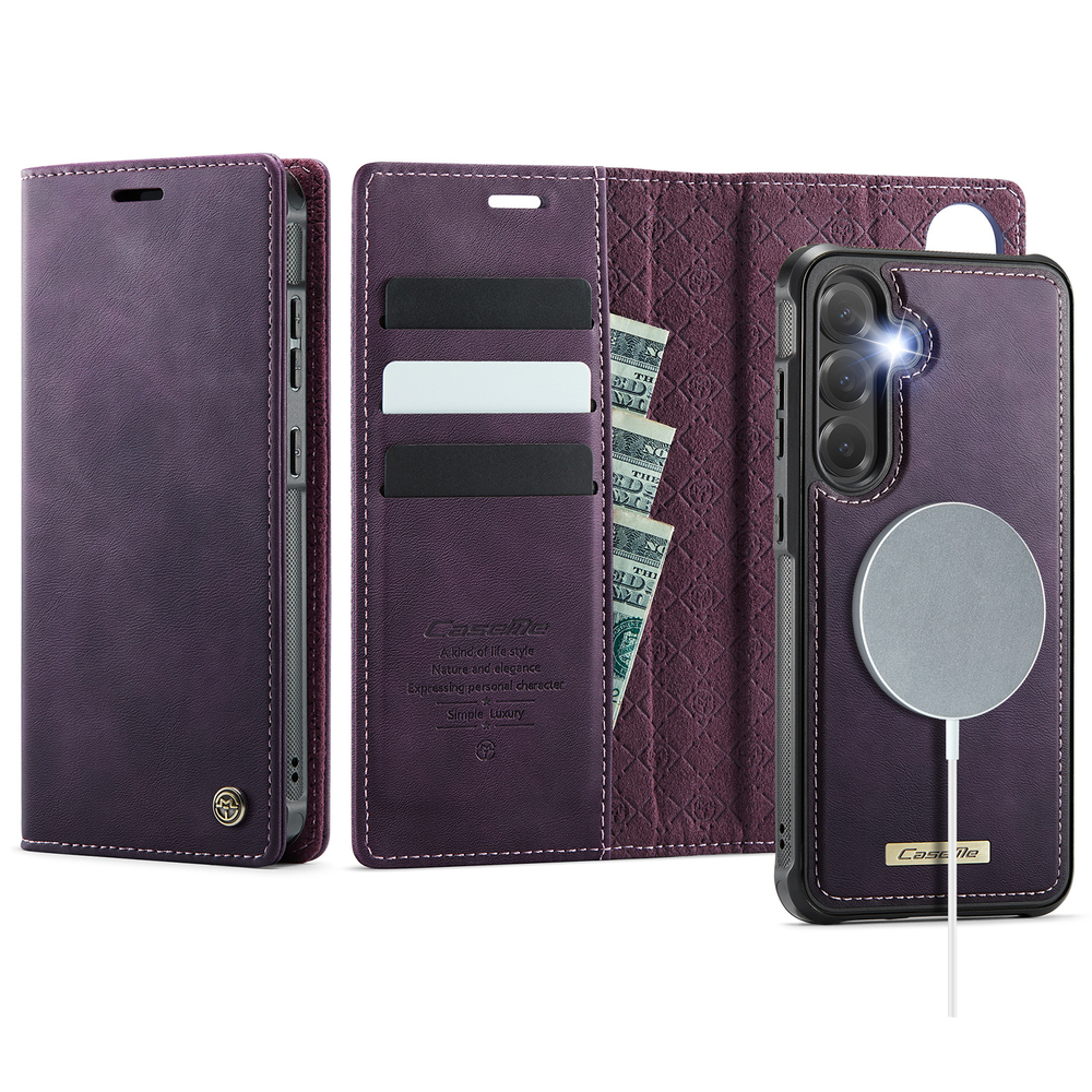 Чехол-кошелек CaseMe 2 in 1 MagSafe Samsung Galaxy S25+