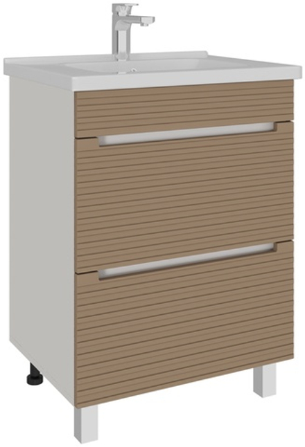 AVK6. Тумба напольная, 2 Ящика, 800, коллекция (Николь, Cersanit Como, Белый снег, Мокко SF 04 мат., НД)