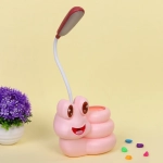 Настольная лампа «Sweet - Улиточка» 30*12*7 см LED с подстаканником, USB 0.6-3W, Розовый
