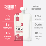 Serenity Kids, лосось дикого улова с мускатной тыквой и свеклой, для детей от 6 месяцев, 99 г (3,5 унции)