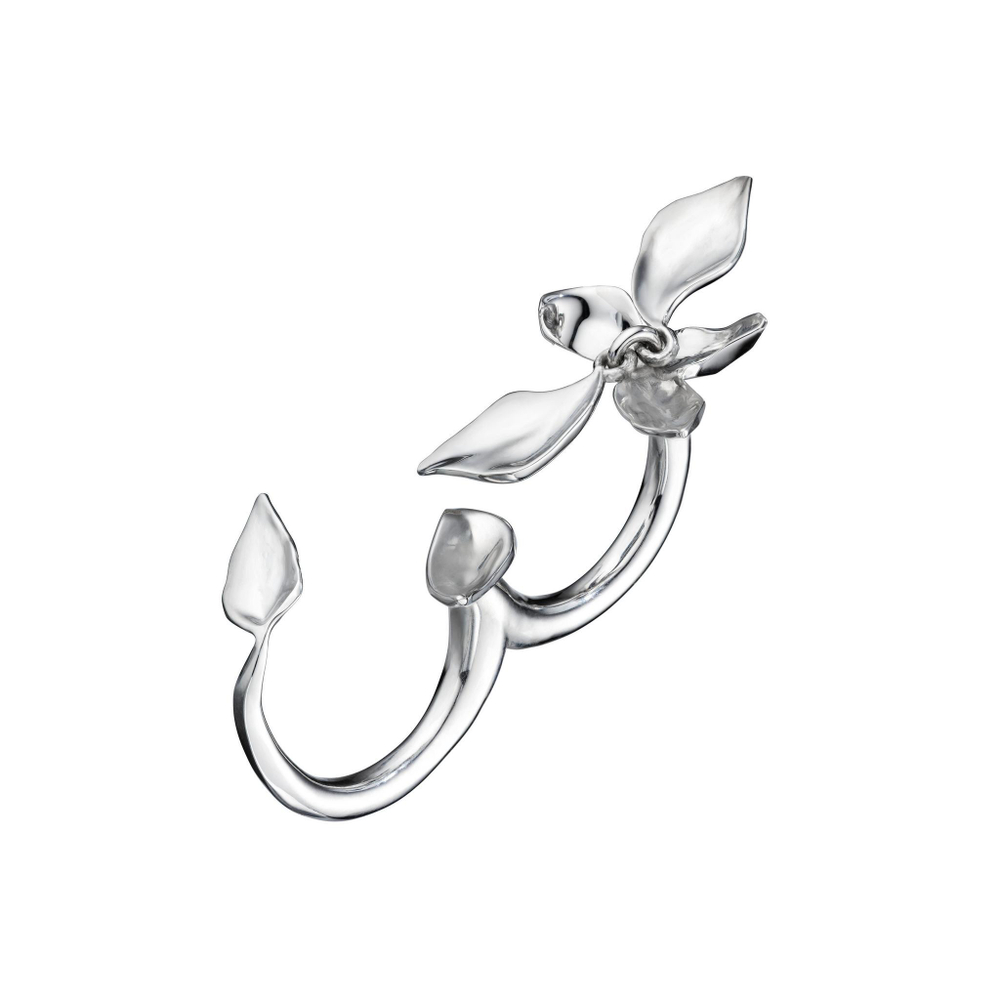Кольцо на два пальца Больше чем любовь — Caviar Jewellery, серебро