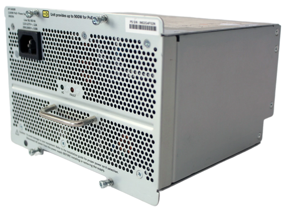Блок питания ARUBA HPE 5400R серии 5406R 5412R 1100W PoE+ ZL2 Power Module J9829A J9829B