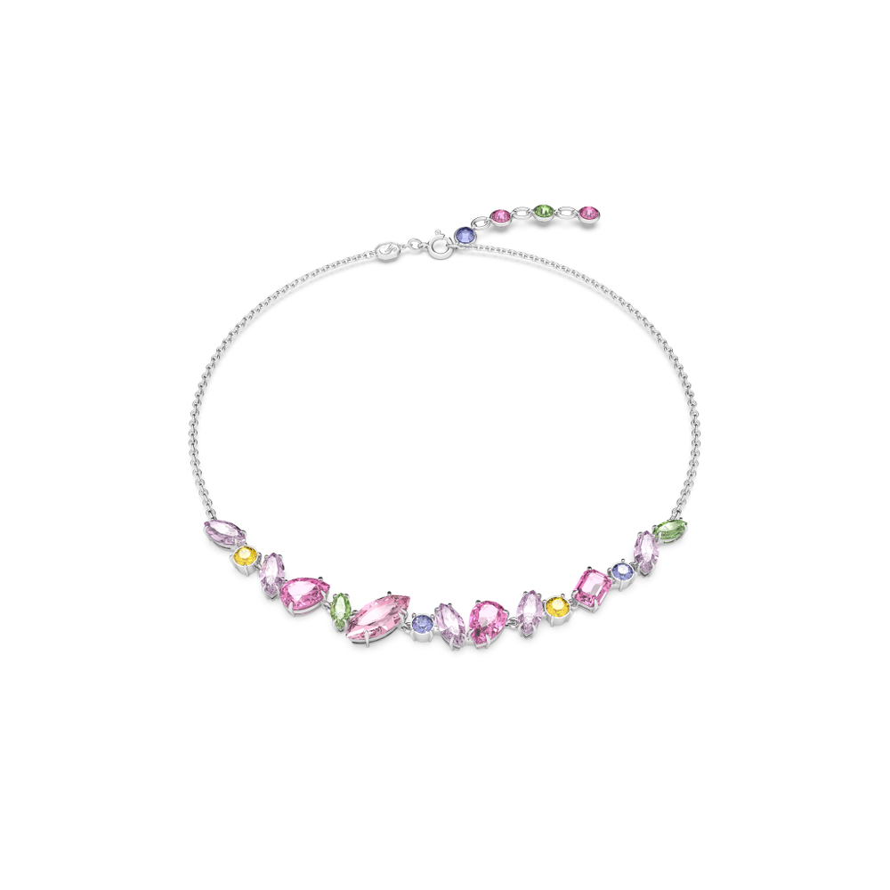 GEMA:NECKLACE MINI FRONTAL PINK/RHS