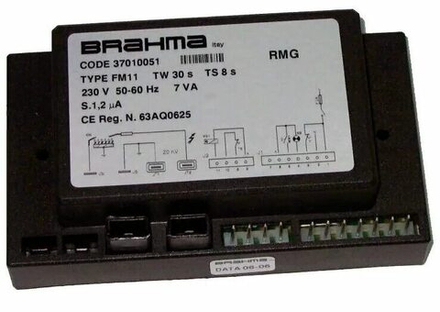 Блок управления Brahma FM11 (TW 30s TS 8s) RMG 70-100 37010051 для котлов Sime Rx-55 6178834