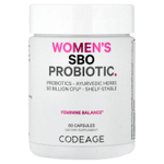 Codeage, SBO Probiotic, пробиотики для женщин, 60 капсул