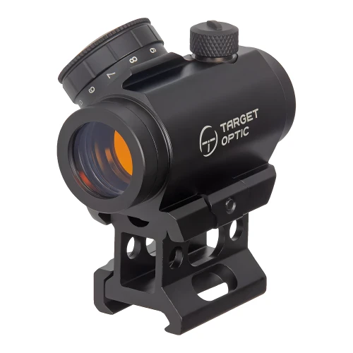 Коллиматор Target Optic 1x20, Weaver, красная марка, точка 2 MOA, проставка