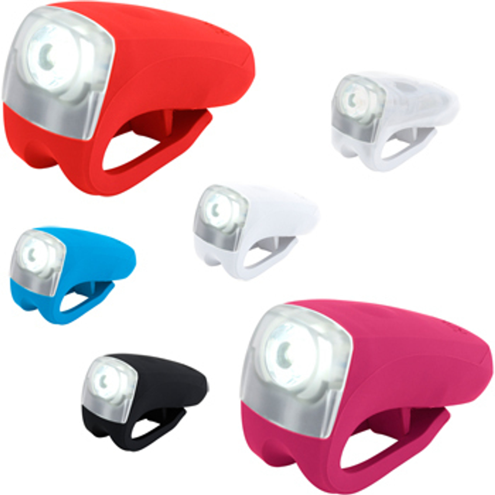Велофонарь передний белый Knog Boomer USB White LED front красный