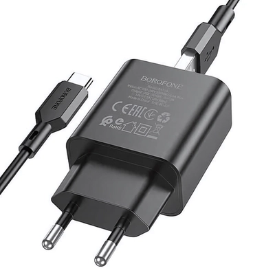Зарядное устройство Borofone BA72A Type-C чёрный