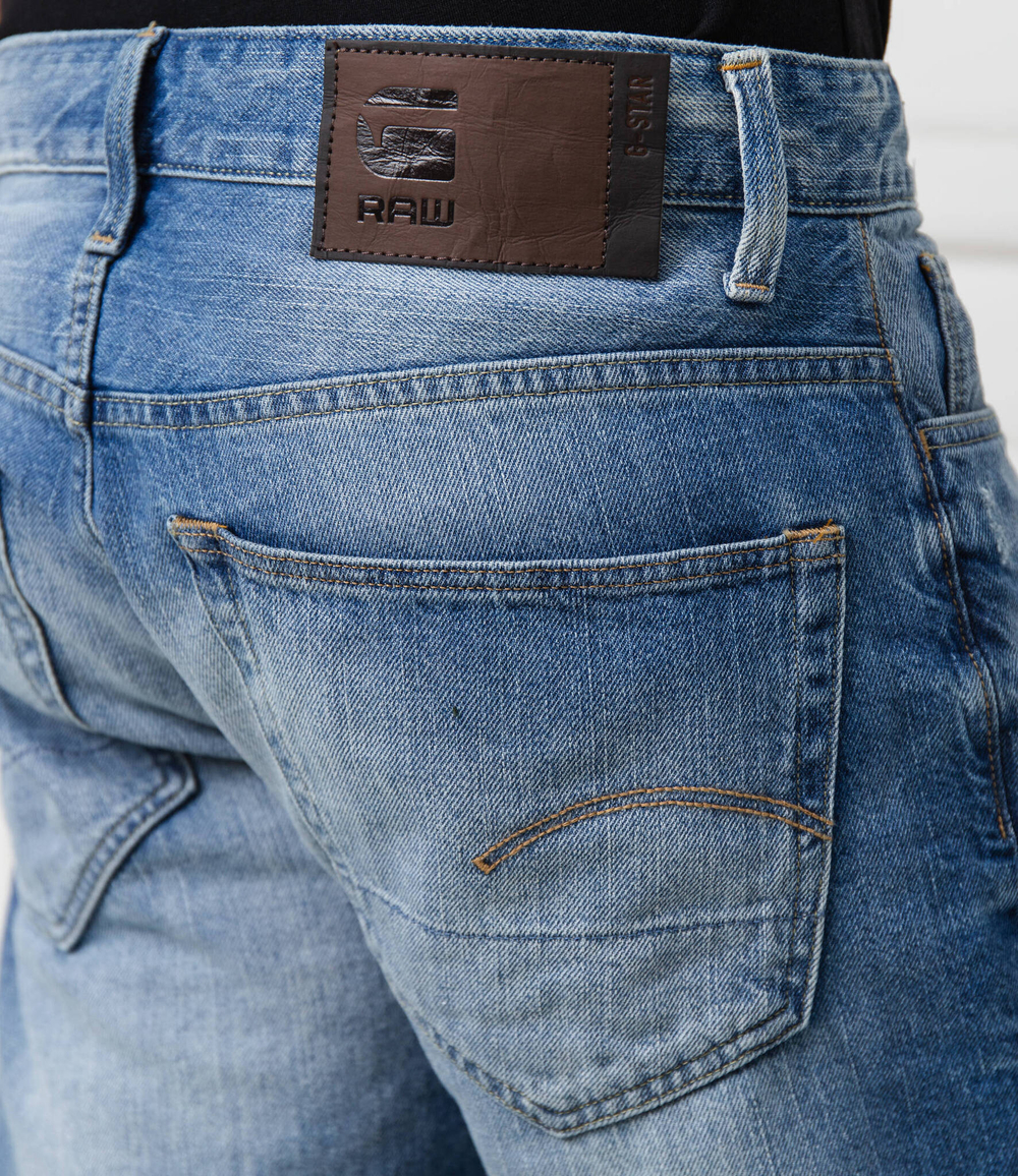шорты 3301 G- Star Raw - голубой(D07432 8973)