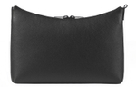 Balenciaga Zip Closure Grain Calfskin Clutch Men"s Black