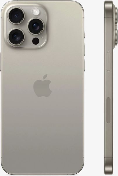 Смартфон Apple iPhone 15 Pro Max 256 ГБ (nano-SIM и eSIM), Натуральный титан | Natural Titanium