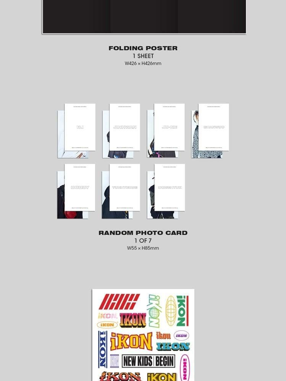 Альбом IKON - NEW KIDS BEGIN Single Album RANDOM Version