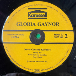 Винтажная виниловая пластинка LP Gloria Gaynor Never Can Say Goodbye (Germany 1975) Real Good People