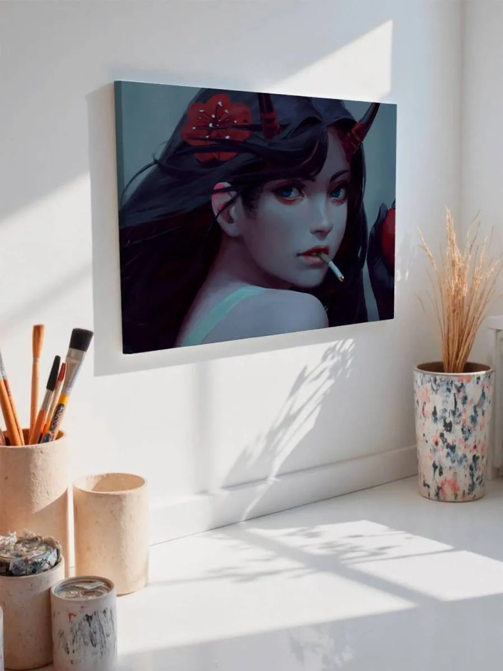 Картина на стену 40 X 50 Девушка аниме