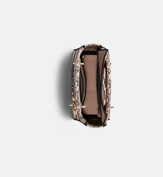 Сумка Dior Lady D-lite, модель среднего формата светло-розовый