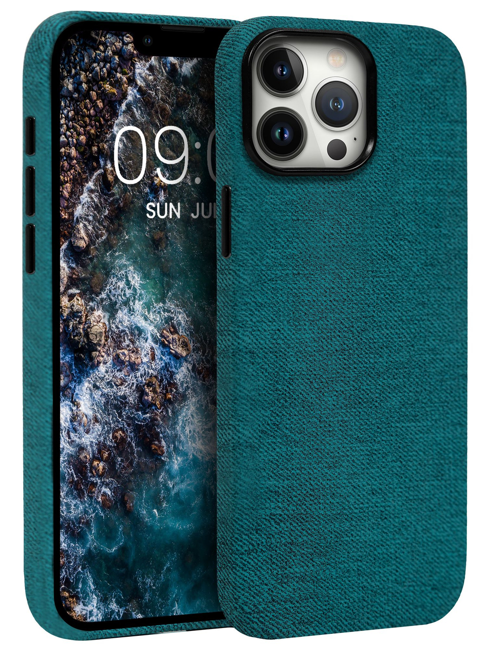 Мягкий тканевый чехол для IPHONE 13 PRO MAX / 12 PRO MAX с бархатной подкладкой и усиленной защитой камеры