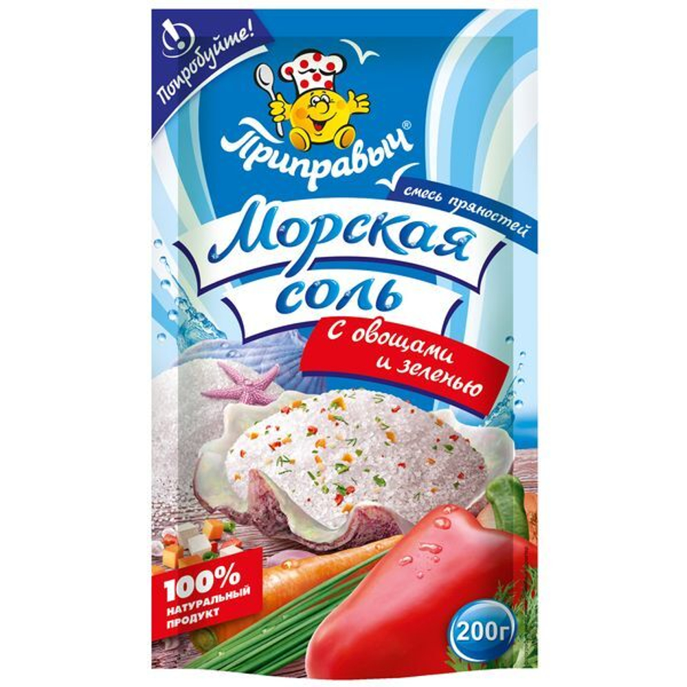 морская соль с овощами и зеленью 200гр DP (1х14) Приправыч