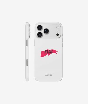 Виниловая наклейка RED FLAG для iPhone