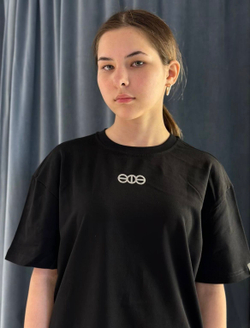 Футболка Три шурупа SILVER small premium oversize