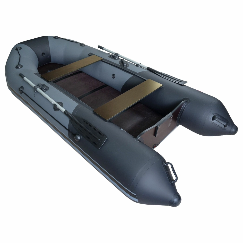 Лодка Таймень NX 3200 СКК, 3200*1500*420 мм., цвет графит - черный