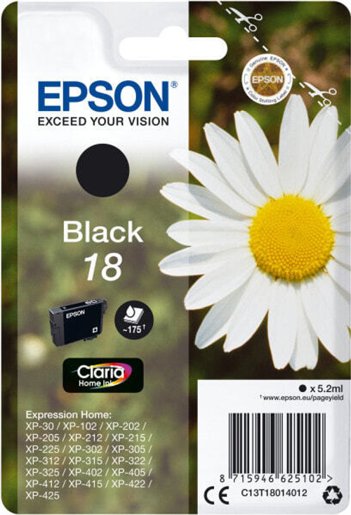 Epson Daisy C13T18014022 струйный картридж 1 шт Подлинный Черный
