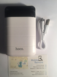 Внешний Аккумулятор (Power Bank) Hoco B29 10000 mAh (5,0V - 2A, 2USB, LCD) Белый