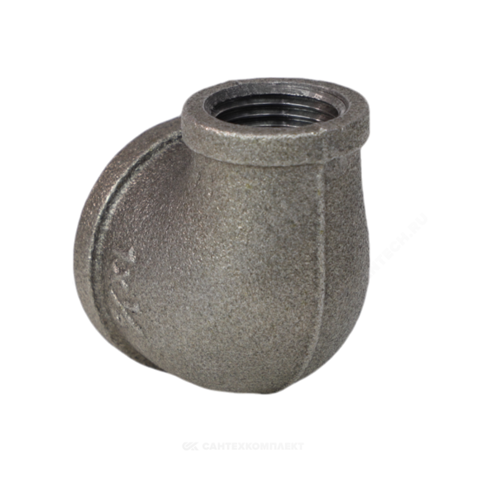 Угольник переходной чугун Ду 25х15 (1"х1/2") ВР/ВР Fittex PLUS