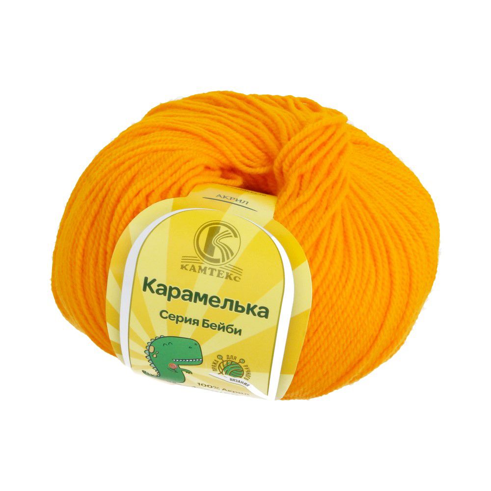 Пряжа Камтекс Карамелька / уп.10 мот. по 50 г, 175 м, цв.103 канарейка Пряжа Камтекс Карамелька / уп.10 мот. по 50 г, 175 м, цв.103 канарейка