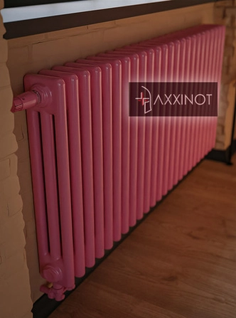 Axxinot Sentir 3060 - трехтрубный трубчатый радиатор высотой 600 мм, нижнее подключение с термовентилем, палитра RAL