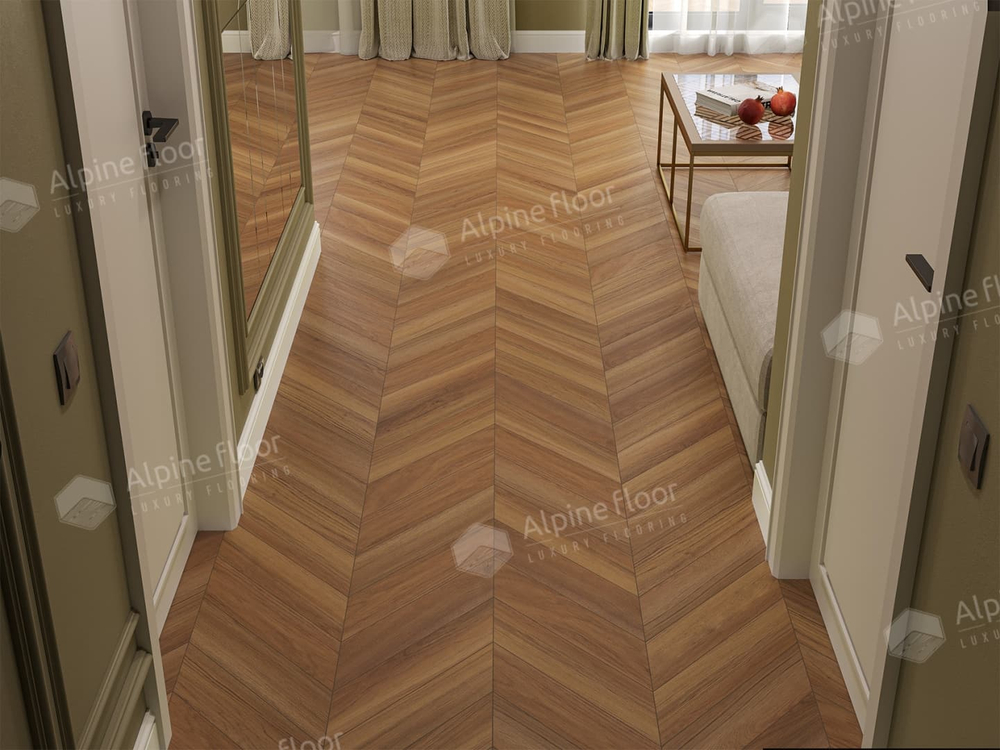 Ламинат Alpine Floor Chevron Art 12 мм Дуб Этна 1.232 м2