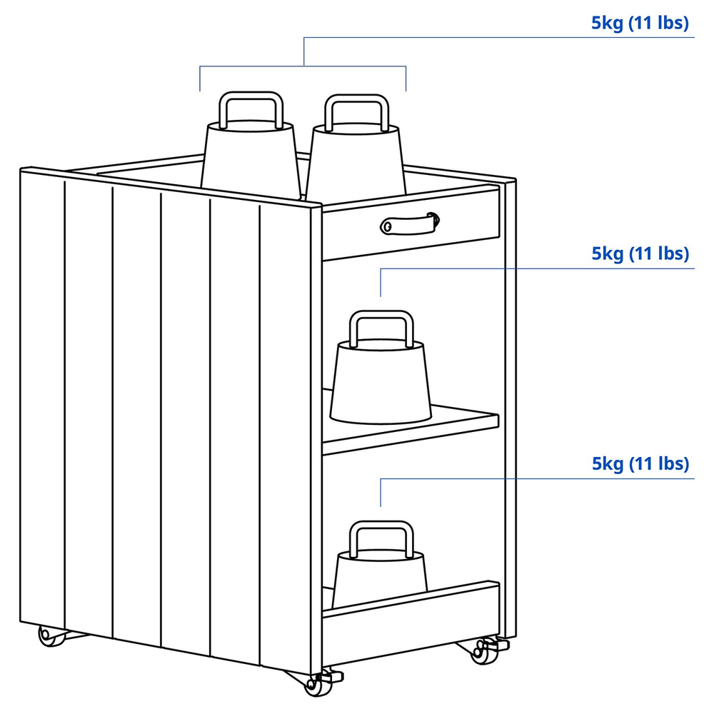 IKEA BRYTNING  (ИКЕА БРИТНИНГ)  -  Тумба - белый 29х40х47 см