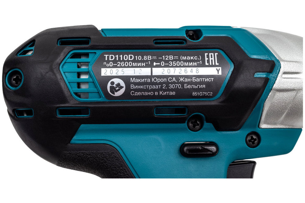 Аккумуляторный ударный шуруповерт Makita CXT ® TD110DZ