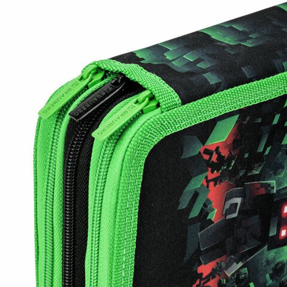 Penal \ Pencil case\ Пенал BRAUBERG, 3 отделения,, 21х14 см, 272333