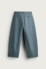БРЮКИ RELAXED FIT С ЭФФЕКТОМ ПОТЕРТОСТИ И ХЛЯСТИКАМИ — ZARA