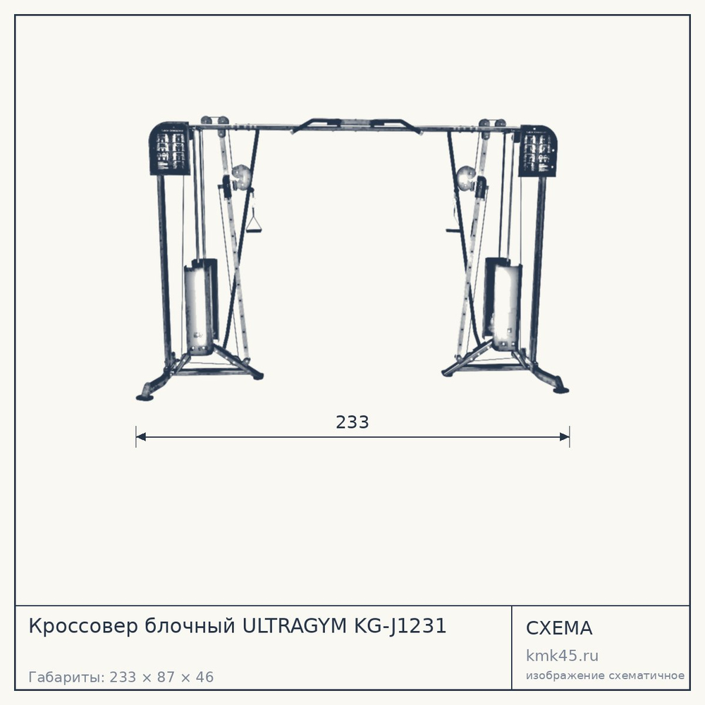 Кроссовер блочный ULTRAGYM KG-J1231 — от 256 000 ₽