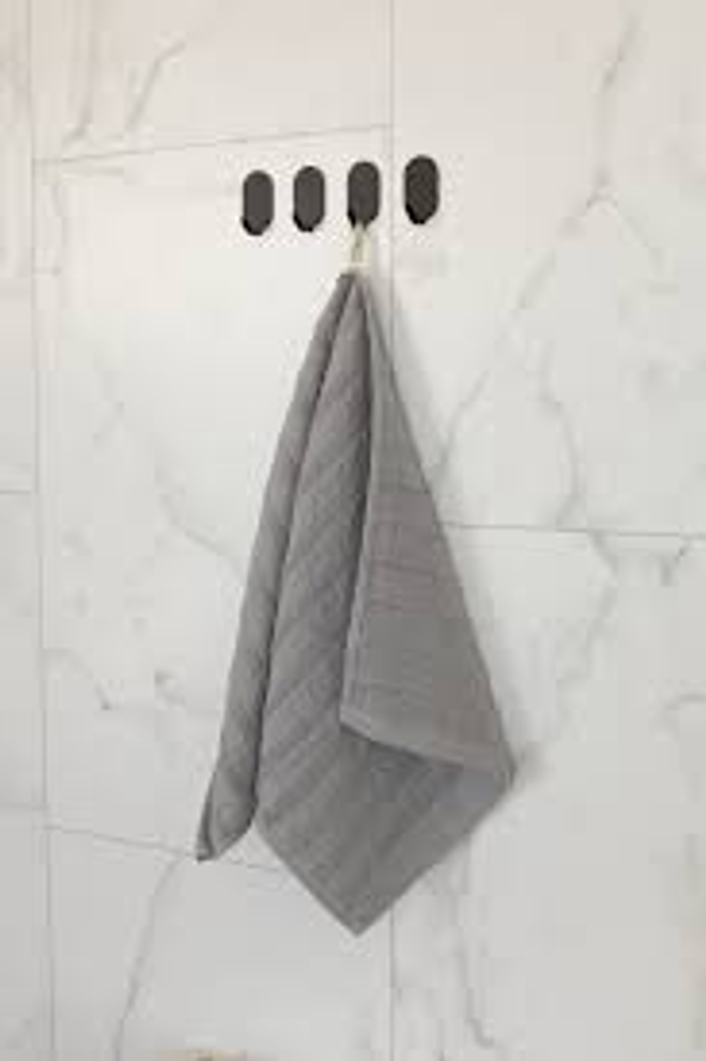 Полотенце кухонное DeNASTIA махра/муслин 230gsm 34х70, хлопок, серый