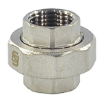 Соединитель латунь никель американка Ду 15 (1/2") прямой ВР/ВР SantechSystems