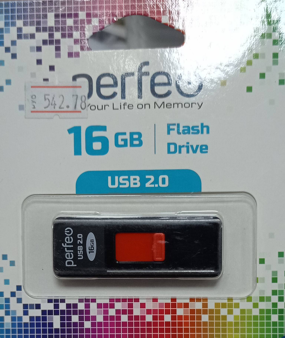 6854 Флэш-карта Perfeo USB 16Gb S03 black 542.78