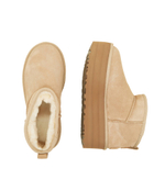 Кожаные угги w classic ultra mini UGG - бежевый(1135092)