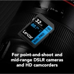 Карта памяти Lexar High-Performance 800x Blue PRO SDHC 32GB UHS-I U1 V10, R/W 150/45 МБ/с