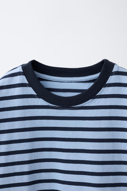 ZARA ФУТБОЛКА HEAVY WEIGHT В ПОЛОСКУ, ПОЛОСКИ