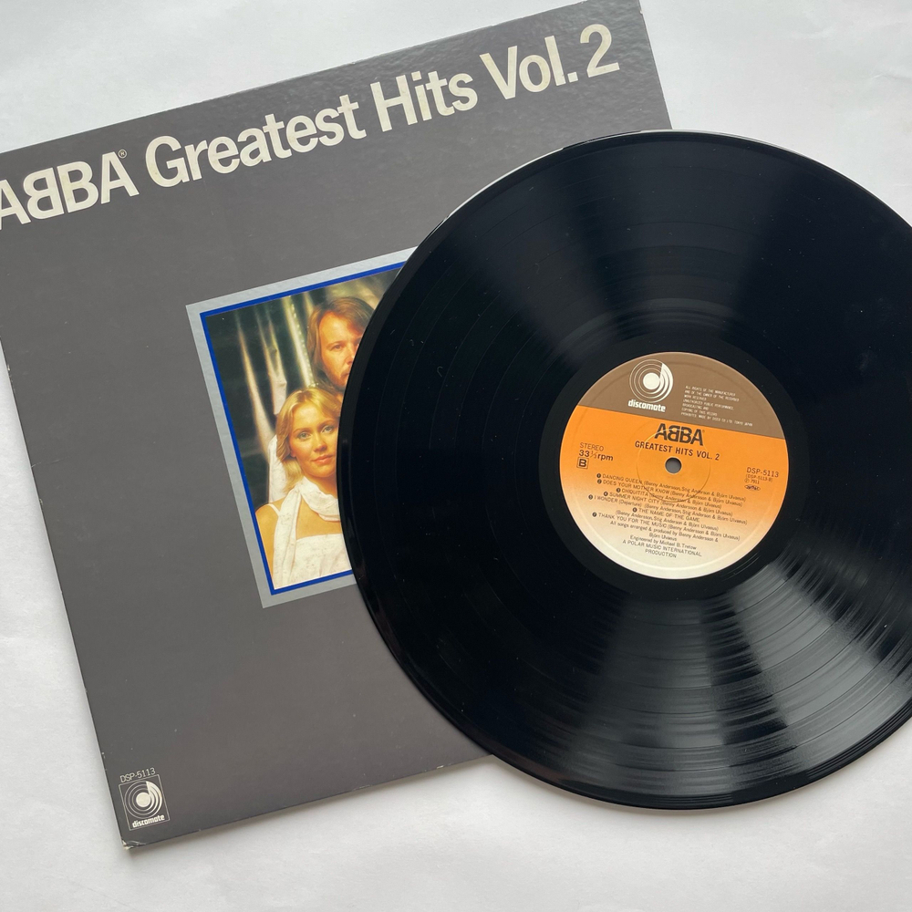 Винтажная виниловая пластинка LP ABBA АББА Greatest Hits Vol. 2 (Япония 1979) (Без Оби)