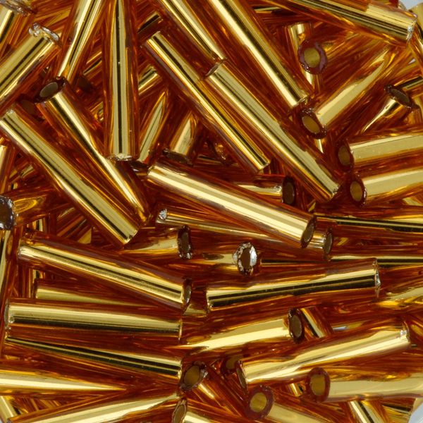 Бисер Toho Bugle 3 (9 мм), 500 г, 0022C т.золотистый