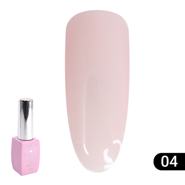 Цветная френч база для гель лака Global Fashion, Color French Base Coat 8 мл, 04