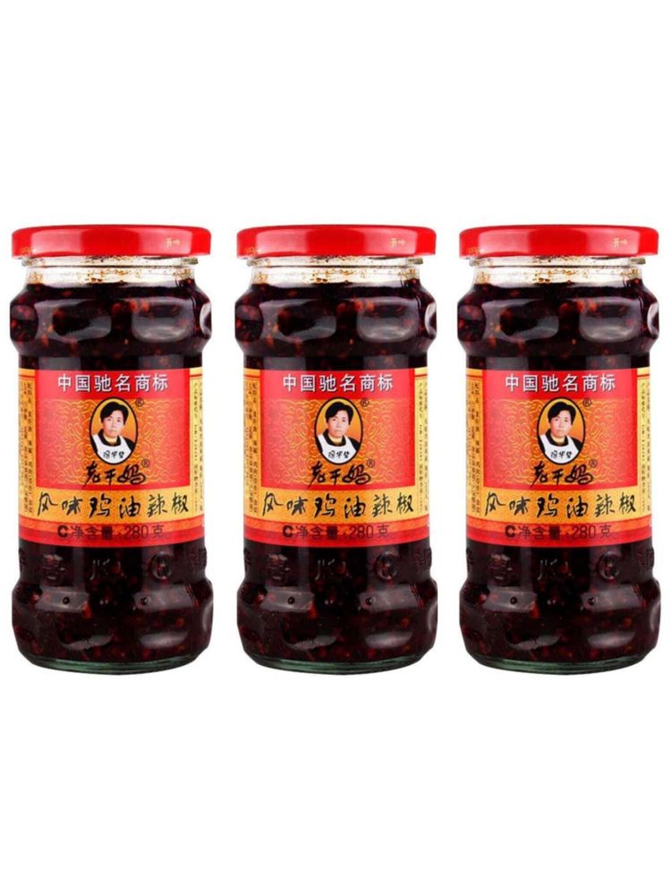 Соус Фей Вей До Чи Lao Gan Ma чили с курицей, 280 г, 3 шт