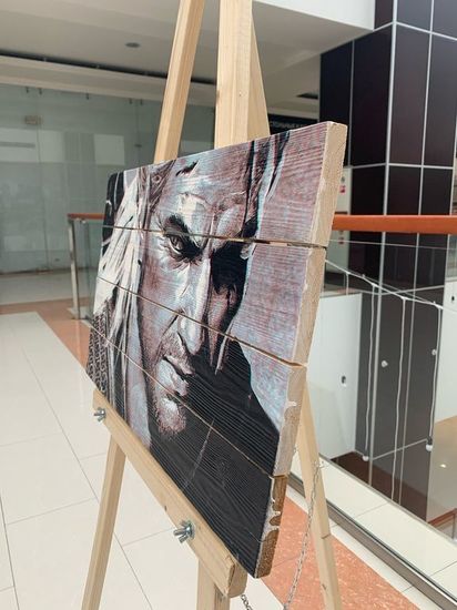 Современная картина на досках Ведьмак «The Witcher»