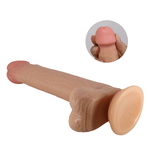 Телесный фаллоимитатор 22см с эффектом скользящей кожи Pretty Love Tallen Sliding Skin BW-008117LP